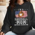 I'm a Baseball Mom Nothing Scares Me Baseball Wmen Hoodie