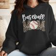 Leopard Baseball Mom Baseball Mama Retro Cute Mother's Day Wmen Hoodie Leopard Baseball Mom Baseball Mama Retro Cute Mother's Day Wmen Hoodie