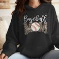 Leopard Baseball Mom Matching Baseball Mama Family Matching Wmen Hoodie