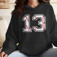 Lucky Number 13 Baseball Mom Baseball Number 13 Lucky 13 Wmen Hoodie Lucky Number 13 Baseball Mom Baseball Number 13 Lucky 13 Wmen Hoodie