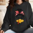 Messy Bun Baseball Mom Turkey Face Matching Thanksgiving Wmen Hoodie