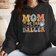 Mom Of The Birthday Baller Groovy Baseball Mom Wmen Hoodie Mom Of The Birthday Baller Groovy Baseball Mom Wmen Hoodie