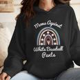 Moms Against Baseball Pants Baseball Mom Rainbow Wmen Hoodie