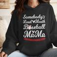 Somebody's Loudmouth Baseball Mom Mothers Day Baseball Wmen Hoodie