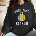Sorry I Cant It's Season Vintage Softball Baseball Mom Wmen Hoodie Sorry I Cant It's Season Vintage Softball Baseball Mom Wmen Hoodie