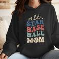 All Star Baseball Mom Wmen Hoodie