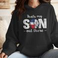 Thats My Son Out There For a Dominican Baseball Mom Wmen Hoodie