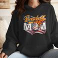 Vintage American Flag Baseball Mom Patriotic 4th July Wmen Hoodie