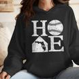 Vintage Baseball Home Florida State Outline Baseball Mom Wmen Hoodie