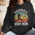 Vintage Baseball Mom Mom Baseball Lover Wmen Hoodie