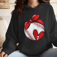 Womens Custom Baseball Mom Number 7 Heart For Mom Mommy Wmen Hoodie