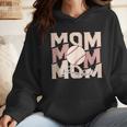 Women's Retro Baseball Mama Distressed Baseball Mom Life Wmen Hoodie Women's Retro Baseball Mama Distressed Baseball Mom Life Wmen Hoodie