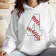 4 Laces 4th Birthday Boy Four Years Baseball Mom T-Shirt Wmen Hoodie