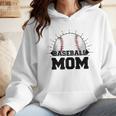 American Flag Patriotic Game Day Baseball Mom Wmen Hoodie
