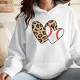 Baseball Heart Leopard Heart Sport Baseball Mom Wmen Hoodie Baseball Heart Leopard Heart Sport Baseball Mom Wmen Hoodie