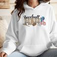 Baseball Mama Leopard Baseball Mom Mother's Day Wmen Hoodie