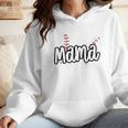 Baseball Mama Scribble Heart Baseball Mom Sports Team Tball Wmen Hoodie