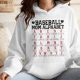 Baseball Mom Alphabet Wmen Hoodie Baseball Mom Alphabet Wmen Hoodie