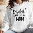 Baseball Mom Cute Arrow Father's Mother's Xmas Day Wmen Hoodie