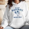 In My Baseball Mom Era Retro Game Day Mama Groovy Season Raglan Baseball Tee Wmen Hoodie