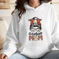 Baseball Mom Game Day Messy Bun Leopard Mother's Day Wmen Hoodie Baseball Mom Game Day Messy Bun Leopard Mother's Day Wmen Hoodie