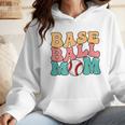 Baseball Mom Groovy Baseball Mom Wmen Hoodie