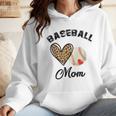 Baseball Mom Leopard Heart Baseball Player Kids Wmen Hoodie