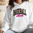 Baseball Mom Leopard Baseball Mama Life Girls Women Baller Premium Wmen Hoodie