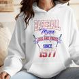 Baseball Mom Loud & Proud Since 1977 Premium Wmen Hoodie