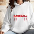 Baseball Mom Loud Proud Quote Game Day Sports Mama Saying Wmen Hoodie