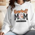 Baseball Mom Orange Varsity Baseball Mama Cute Mother's Day Wmen Hoodie
