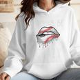 Baseball Mom Pitches Be Crazy Lips Premium Wmen Hoodie
