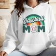 Baseball Mom Rainbow Game Day Wmen Hoodie