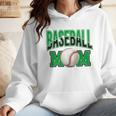 Baseball Mom Sports Green Wmen Hoodie