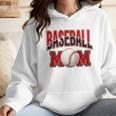 Baseball Mom Sports Red Wmen Hoodie