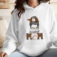 Baseball Mom Women Messy Bun Leopard Mother's Day Wmen Hoodie Baseball Mom Women Messy Bun Leopard Mother's Day Wmen Hoodie