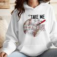 Baseball Moms Cute Take Me To The Ballpark Sports Athletic Wmen Hoodie