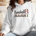 Baseball Nanny Women BallPark Nanny Baseball Mom Wmen Hoodie