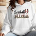 Baseball Nina Women BallPark Nina Baseball Mom Mother's Day Wmen Hoodie
