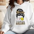 Busy Raising Ballers Tennis Baseball Mom Messy Bun Leopard Wmen Hoodie Busy Raising Ballers Tennis Baseball Mom Messy Bun Leopard Wmen Hoodie
