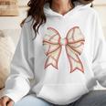 Coquette Bow Baseball Mama Baseball Mom Women Premium Wmen Hoodie Coquette Bow Baseball Mama Baseball Mom Women Premium Wmen Hoodie