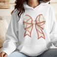 Coquette Bow Baseball Mama Baseball Mom Women Wmen Hoodie Coquette Bow Baseball Mama Baseball Mom Women Wmen Hoodie