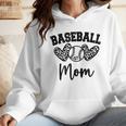 Custom Baseball Mom Number 57 Heart For Mom Wmen Hoodie