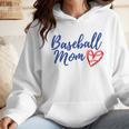 Cute Baseball Mom Heart Matching Mama Mother's Day Women's Wmen Hoodie