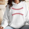 Cute Baseball Mom Laces Little League Women's Mother's Day Wmen Hoodie