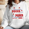 Cute Ducks On The Pond Cute Baseball Mom T-Shirt Wmen Hoodie