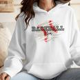 Distressed Baseball Mom Wmen Hoodie Distressed Baseball Mom Wmen Hoodie