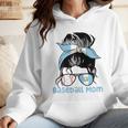 Guatemala Baseball Mom Messy Bun Wmen Hoodie Guatemala Baseball Mom Messy Bun Wmen Hoodie