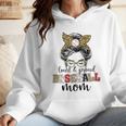 Loud And Proud Baseball Mom Messy Bun Leopard Baseball Mom Wmen Hoodie Loud And Proud Baseball Mom Messy Bun Leopard Baseball Mom Wmen Hoodie