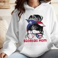 Puerto Rico Baseball Mom Messy Bun Boricua Wmen Hoodie Puerto Rico Baseball Mom Messy Bun Boricua Wmen Hoodie